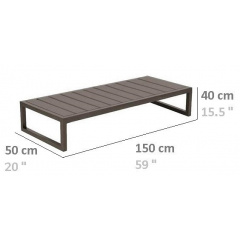 Уличная скамейка в стиле LOFT Черный (NS-2185) Умань