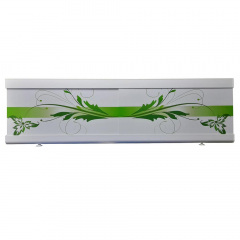 Экран под ванну Крепыш The MIX green flowers 170 см Белый Городок