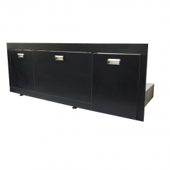 Пластиковый экран Креатив 5.0 Антрацит Mikola-M 170 см с выдвижным ящиком Обухів
