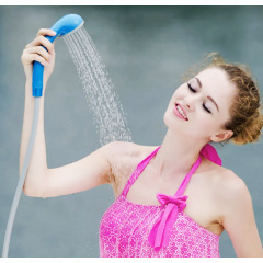 Аккумуляторный переносной душ для дачи и кемпинга SUNROZ Camp Shower 1.8 м Голубой (SUN4017_1) Тернополь