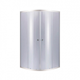Душова кабіна Lidz Latwa SC80x80.SAT.LOW.GR, скло тоноване 4 мм без піддону (LLSC8080SATLOWGR2)
