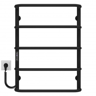 Полотенцесушитель электрический Стандарт П5 500х700 Deffi Черный JD03 (C.SS.70.50.5.E.B.L.1)