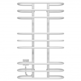 Полотенцесушитель электрический Британика П9 600х1000 Deffi Белый WD03 (C.BR.100.60.9.E.W.L.3)