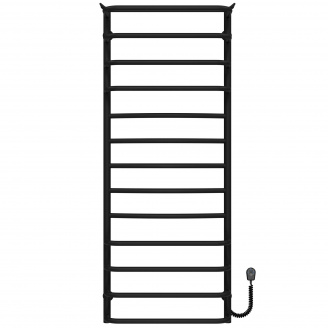 Полотенцесушитель электрический Юность П13 500х1300 Deffi Черный EF16 (C.YU.130.50.13.E.B.R.5)