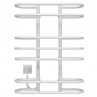 Полотенцесушитель электрический Британика П7 600х800 Deffi Белый WD03 (C.BR.80.60.7.E.W.L.3)