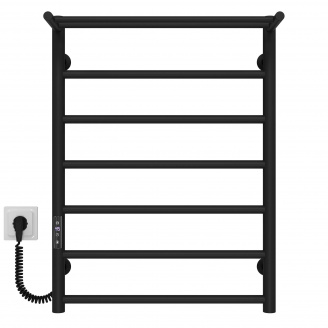 Полотенцесушитель электрический Терма П7 500х700 Deffi Черный JD03 (C.TE.70.50.7.E.B.L.1)