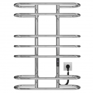 Полотенцесушитель электрический Британика П7 600х800 Deffi Хром JD03 (C.BR.80.60.7.E.C.R.1)