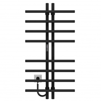 Полотенцесушитель электрический Gray П8 60х1000 Deffi Черный JD03 (A.GY.100.6.8.E.B.L.1)