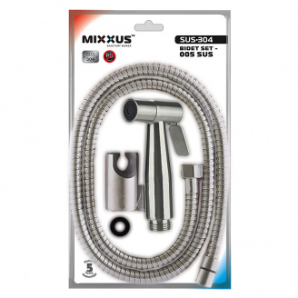 Набор для гигиенического душа MIXXUS BIDET SET-005 SUS (нерж. стали SUS304) (MI5986)