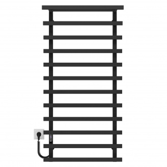 Полотенцесушитель электрический Agata П12 500x1200 Deffi Черный JD04 (A.AG.120.50.12.E.W.L.4)