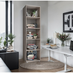 Пенал открытый Tobi Sho ST-0020 для книг, декора 600х2190х500 мм Бетон Житомир