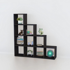 Стеллаж Tobi Sho GT-40 для книг, декора на 10 ячеек 1422х1427х280 мм Антрацит Киев