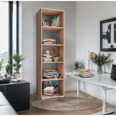 Пенал открытый Tobi Sho ST-0020 для книг, декора 600х2190х500 мм Дуб сонома Токмак