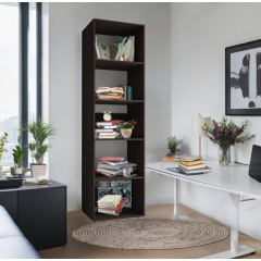 Пенал открытый Tobi Sho ST-0020 для книг, декора 600х2190х500 мм Венге темный Свесса