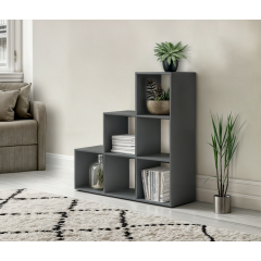 Стелаж Tobi Sho GT-39 для книг, декору на 6 комірок 1071х1076х280 мм Антрацит Ніжин