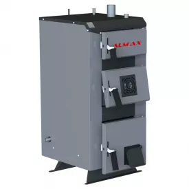 Котел твердотопливный ALMAX Class B 24 кВт 240 м² серый
