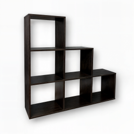 Стеллаж Tobi Sho GT-39 для книг, декора на 6 ячеек 1071х1076х280 мм Венге темный