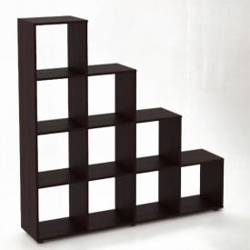 Стеллаж Tobi Sho GT-40 для книг, декора на 10 ячеек 1422х1427х280 мм Венге темный