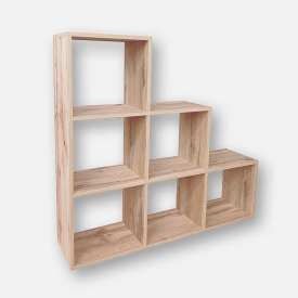 Стеллаж Tobi Sho GT-39 для книг, декора на 6 ячеек 1071х1076х280 мм Дуб сонома