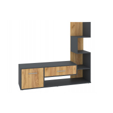 Тумба для TV Modulor (140х38х124 см, антрацит + тахо)