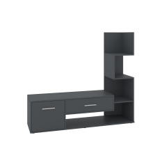 Тумба для TV Modulor (140х38х124 см, антрацит) Ковель