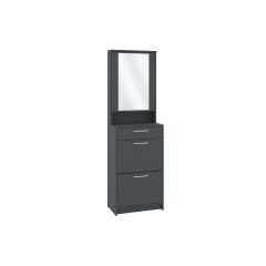 Тумба для взуття Zephyr (60х36х192,5 см, антрацит) Стрый
