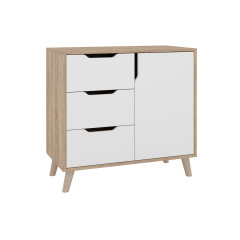 Комод Activo (80х40х75,5 см, сонома + білий) Якимівка