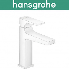 Смеситель Hansgrohe (art 32507700) для раковины однорычажный с сливным клапаном Push-Open, Metropol 110, Белый