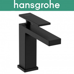 Смеситель Hansgrohe (art 73010670) для раковины однорычажный, со сливным гарнитуром, Tecturis E 110, Чёрный мат Житомир