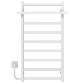 Полотенцесушитель электрический Nicolе П9 500х1000 Deffi Белый WD04 (B.NI.100.50.9.E.W.L.4)