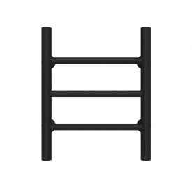 Полотенцесушитель водяной Орион П3 200х400 Deffi Черный (C.OR.40.20.3.B.C)