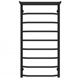 Полотенцесушитель водяной Трапеция с полкой П9 500х1000 Deffi Черный (C.TP.100.50.9.B.B)