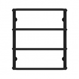 Полотенцесушитель водяной Стандарт П4 400х600 Deffi Черный (C.SS.60.40.4.B.A)