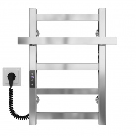 Полотенцесушитель электрический Nicolе П5 300х500 Deffi Хром JD04 (A.NI.50.30.5.E.C.L.2)