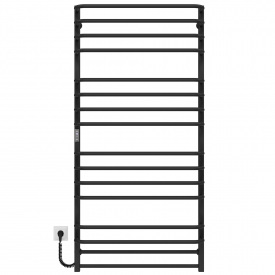 Полотенцесушитель электрический Lux П16 700х1500 Deffi Черный JD04 (A.LU.150.70.16.E.B.L.2)
