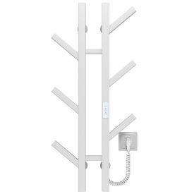 Полотенцесушитель электрический Sakura П6 100х800 E Deffi Белый WD04 (A.SR.80.10.6.E.W.R.4)