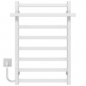 Полотенцесушитель электрический Nicolе П8 500х800 Deffi Белый WD04 (A.NI.80.50.8.E.W.L.4)