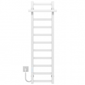 Полотенцесушитель электрический Nicolе П11 300х1200 Deffi Белый WD04 (A.NI.120.30.11.E.W.L.4)