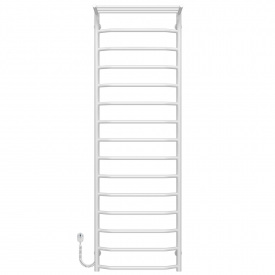 Полотенцесушитель электрический Трапеция с полкой П15 500х1600 Deffi Белый EF16 (C.TP.160.50.15.E.W.L.5)