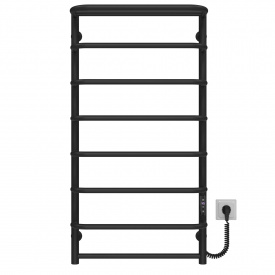 Полотенцесушитель электрический Стандарт с полкой П8 500х1000 Deffi Черный JD03 (C.SP.100.50.8.E.B.R.1)