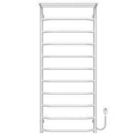 Полотенцесушитель электрический Трапеция с полкой П11 500х1200 Deffi Белый EF16 (C.TP.120.50.11.E.W.R.5)