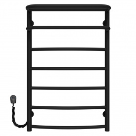 Полотенцесушитель электрический Отель П7 500х800 Deffi Черный EF16 (C.OD.80.50.7.E.B.L.5)