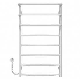 Полотенцесушитель электрический Каскад Дуга П8 500х900 Deffi Белый EF16 (C.KD.90.50.8.E.W.L.5)