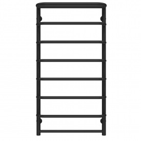 Полотенцесушитель водяной Стандарт с полкой П8 500х1000 Deffi Черный (C.SP.80.50.6.B.A)