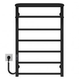 Полотенцесушитель электрический Lux Hotel П7 600х800 Deffi Черный JD04 (A.LH.80.60.7.E.B.L.2)