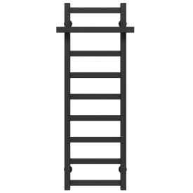 Полотенцесушитель водяной Nicolе П9 300х1000 Deffi Черный (A.NI.100.30.9.B.A)