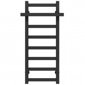Полотенцесушитель водяной Nicolе П8 400х800 Deffi Черный (A.NI.80.40.8.B.B)