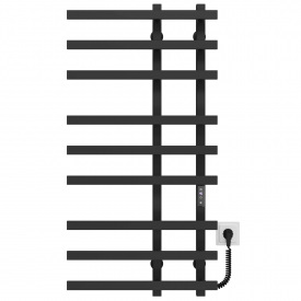 Полотенцесушитель электрический Atena П9 150х1000 Deffi Черный JD04 (A.AT.100.15.9.E.B.R.2)