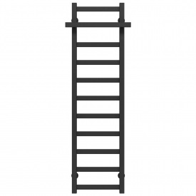 Полотенцесушитель водяной Nicolе П11 400х1200 Deffi Черный (A.NI.120.40.11.B.C)