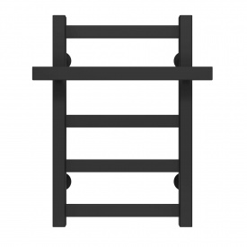 Полотенцесушитель водяной Nicolе П5 400х500 Deffi Черный (A.NI.50.40.5.B.A)